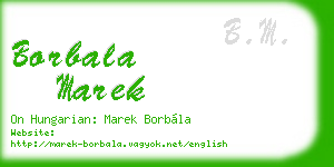borbala marek business card